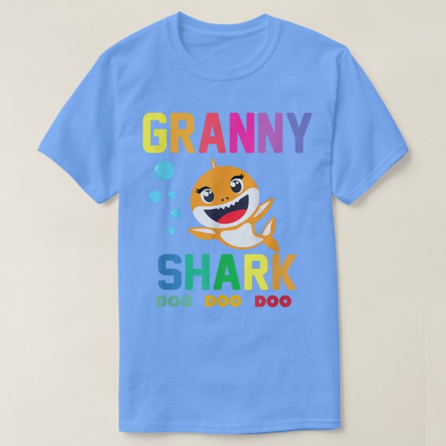 Camiseta Granny Shark  Granny Shark Lover Family Mothers Da (Frente do Design)
