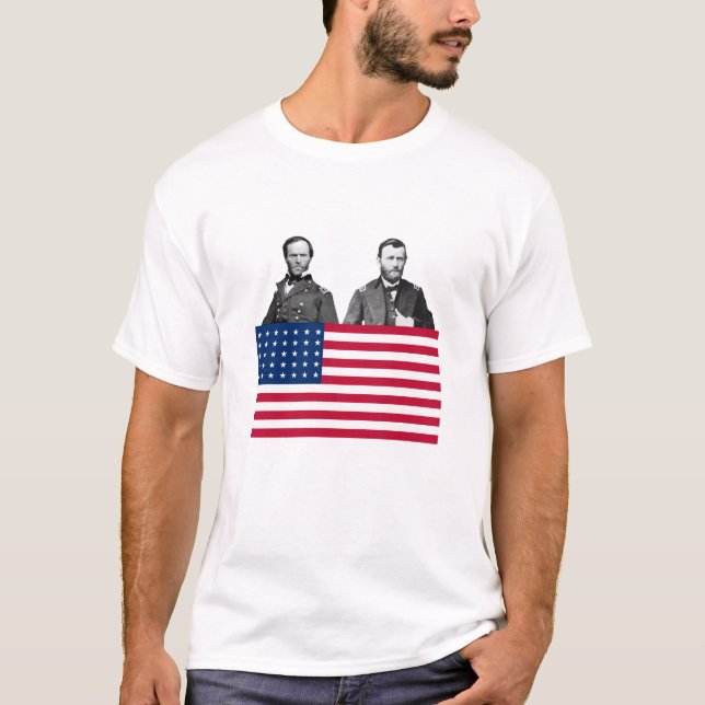 Camiseta Grant e Sherman -- Das citações parte traseira (Frente)