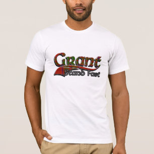 Camiseta Grant Tartan Stand Fast Cinza