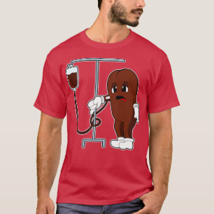 Camiseta Grão de café com cafeteira
