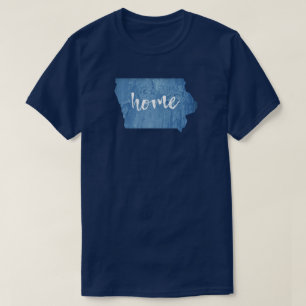Camiseta Grão de Madeira de Casa de Iowa