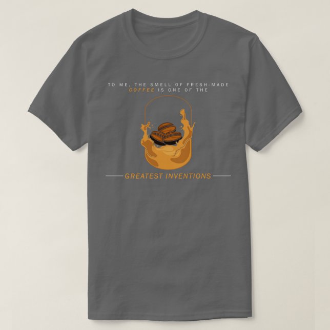 Camiseta Grãos de café para Café e Espresso (Frente do Design)