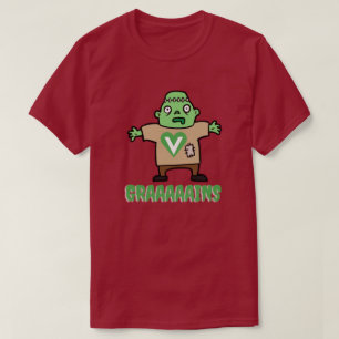 Camiseta Grãos Veganos de Zumbi Engraçados de Halloween