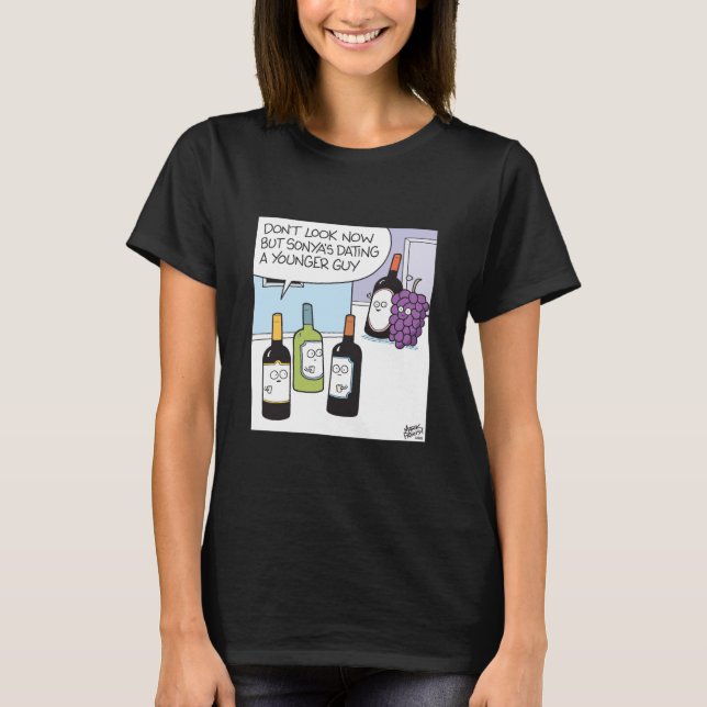 Camiseta Grape and wine dating  (Frente)