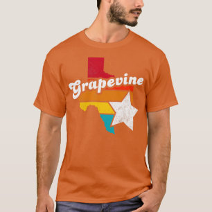 Camiseta Grapevine Texas Vintage afligiu Souvenir 2