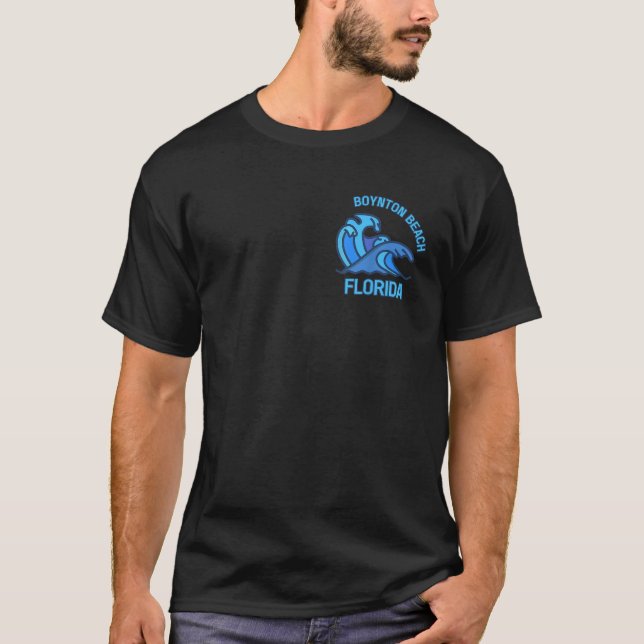 Camiseta Graphic Boynton Beach Pocket Wave Souvenir (Frente)