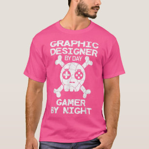 Camiseta Graphic Designer By Day Gamer By NightGaming Cote