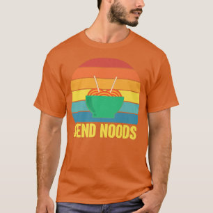 Camiseta Graphic Funny S Send Noods Ramen Noodle Lover139