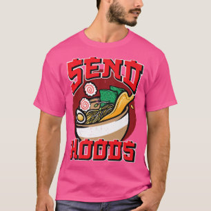 Camiseta Graphic Funny S Send Noods Ramen Noodle Lover 140