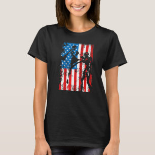 Camiseta Graphic Jiu Jitsu Roupa Legal Bandeira dos EUA Jiu