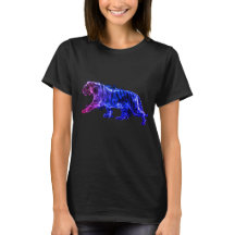 Graphic Tiger Images on a Short Sleeve