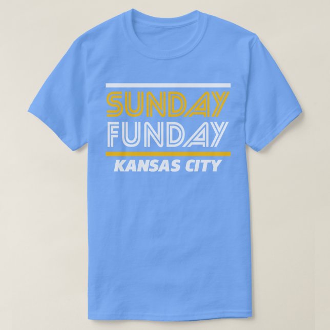 Camiseta Graphical Sunday Funday Red KC American Cool Sport (Frente do Design)