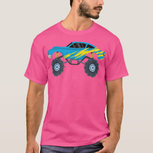 Camiseta Graphinc Monster track with big Wheels Trucks love