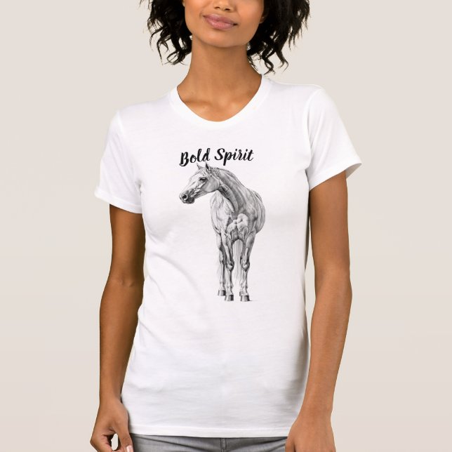 Camiseta Graphite Horse Sketch T-Shirt (Frente)