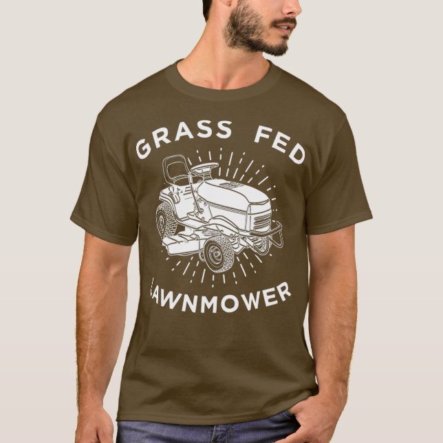 Camiseta Grass Lawn Mower Landscaping Mower (Frente)
