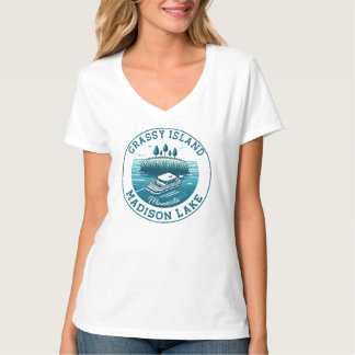 Camiseta Grassy Island em Madison Lake, MN