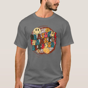 Camiseta Grata Agradeço, Abençoada Ação de Graças, Grateful