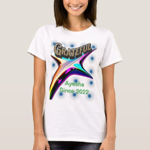 Camiseta Grata - Camisa de Gratidão Inspiracional