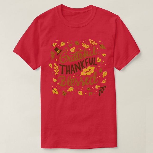 Camiseta Grata Graças Abençoado2 (Frente do Design)