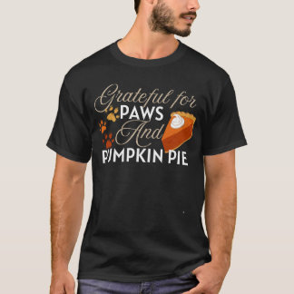 Camiseta Grata por patas e torta de abóbora