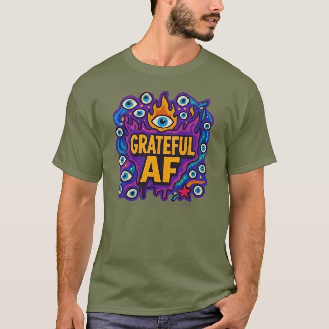 Camiseta Grateful AF - T-Shirt (Frente)