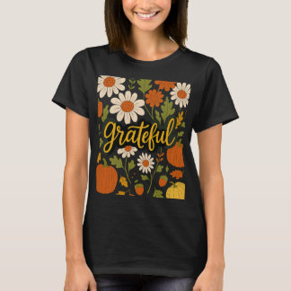Camiseta Grateful Autumn Floral