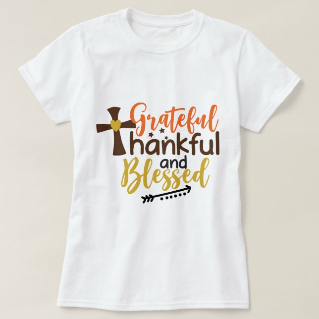 Camiseta Grateful Design de Arte Bênção (Frente do Design)