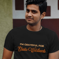 Grateful Elastic Waistband Engraçado Ação de Graça