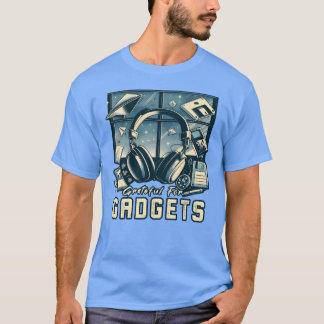 Camiseta Grateful For Gadgets Nostalgia Funhanksgiving IT f