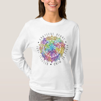 Camiseta Grateful Heart Peaceful Mind Restful Soul T-Shirt