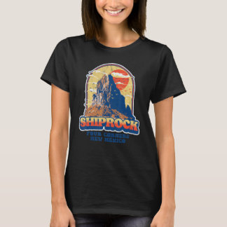 Camiseta Grático Antigo Shiprock Novo México Quatro Canto