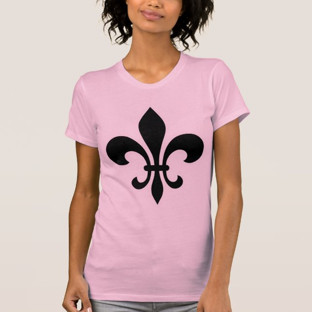 Camiseta Grático Clássico da Flor de Lis Heraldica (Frente)