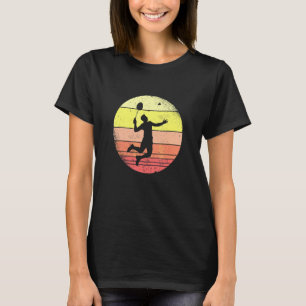 Camiseta Grático de Badminton Jogador de Badminton Peteca E