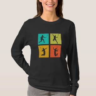 Camiseta Grático de Badminton Jogador de Badminton Peteca E