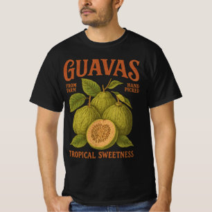 Camiseta Grático de Comercial Antigo de Goiabas   Vintage T