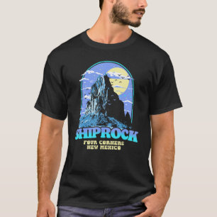 Camiseta Grático Vintage Shiprock Novo México Quatro Cantos