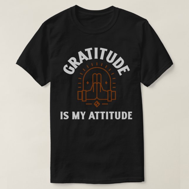 Camiseta Gratidão é minha atitude1 (Frente do Design)