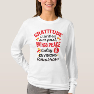 Camiseta Gratidão Esclarece Nosso Passado – Arte Inspirador