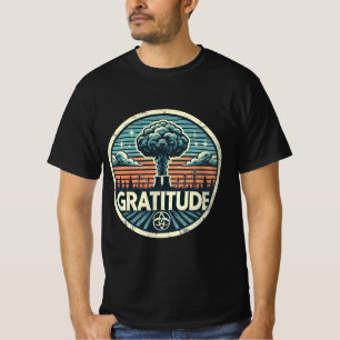 Camiseta Gratidão: Gráfico de Usina Nuclear Vintage