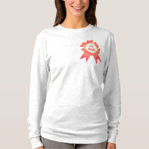 Camiseta Gratidão Número Um Friso de prêmio vitorioso da mã