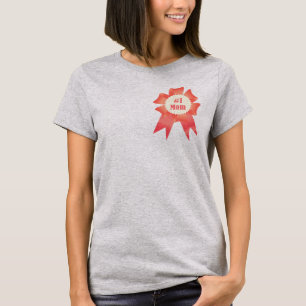 Camiseta Gratidão Número Um Friso de prêmio vitorioso da mã