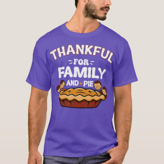Camiseta Gratidão Pela Família E Torta