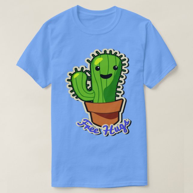 Camiseta Grátis Hugs Cactus (Frente do Design)