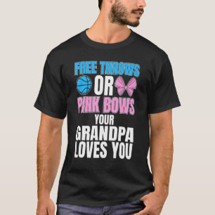 Camiseta Grátis Ou Arcos Rosa Vovô Te Ama De Gênero