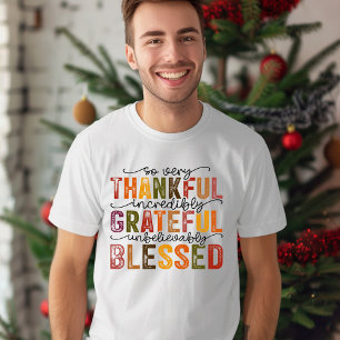 Camiseta Grato Agradecido Abençoado