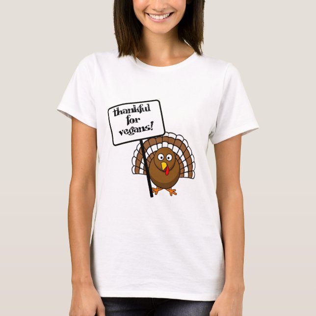 Camiseta Grato para vegans! (Frente)