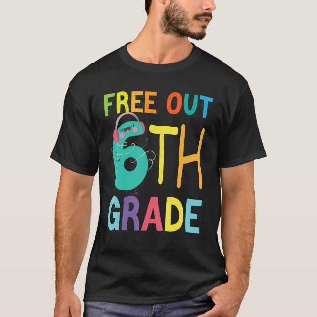 Camiseta Gratuita 6 Feliz Dia Passado Crianças Escolares B (Frente)