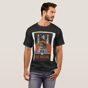 Camiseta gratuita da Palestina, estilo soviético