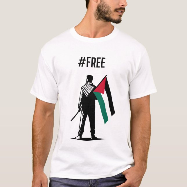 Camiseta GRATUITA PALESTINA:3 TODAS AS VIDAS SÃO IGUAIS: So (Frente)