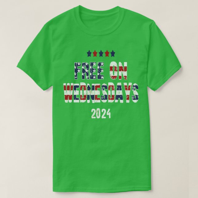 Camiseta Gratuito às quartas-feiras 2 (Frente do Design)